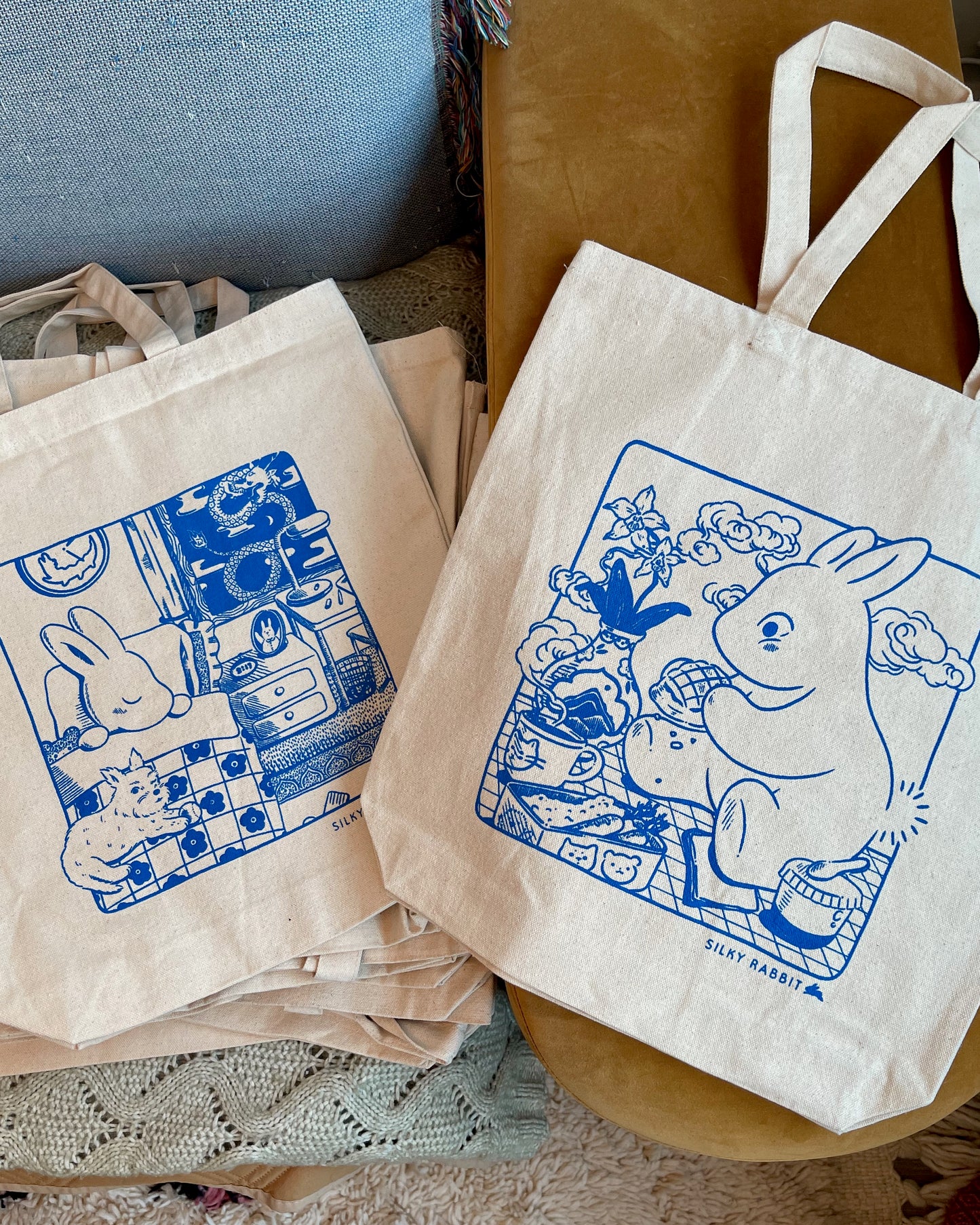 Eat & Sleep 吃睡 Double-sided Tote Bag